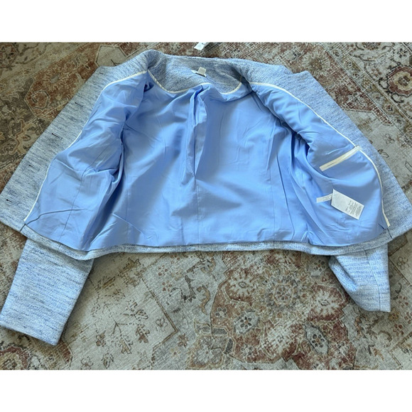 J Crew Tweed Lady Jacket Long Sleeve Gold Buttons Womens Size 6P NWT - Picture 10 of 10